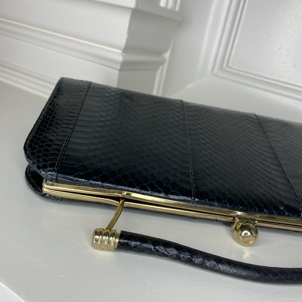 Vintage Snake Skin Versatile Clutch or Handbag - Picture 11 of 16
